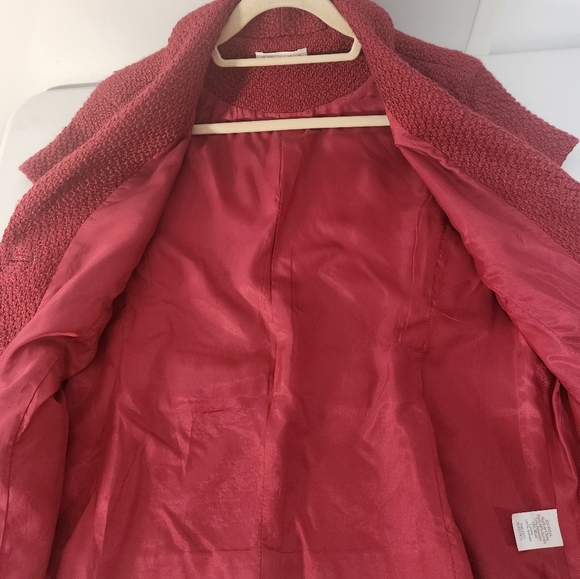 Coldwater Creek Women's Wine Short Sleeve Blazer, Size 14 - Picture 10 of 10